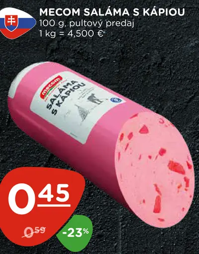 Mecom saláma s kápiou