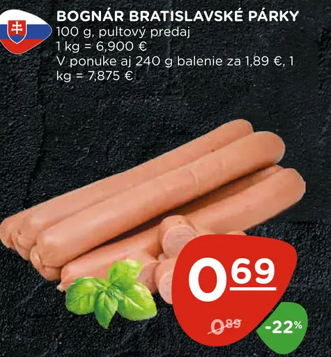 Bognár Bratislavské párky
