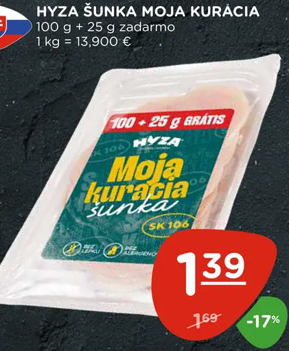 Hyza šunka Moja kuracia