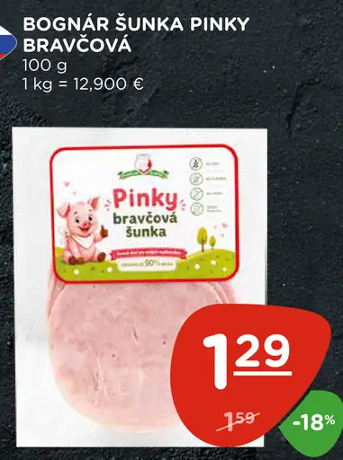 Bognár šunka Pinky bravčová