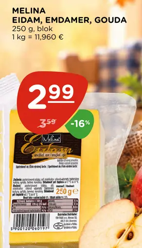 Melina Gouda plátky