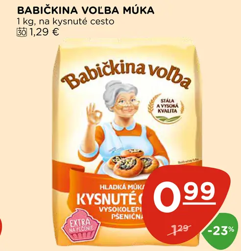 Babičkina voľba múka na kysnuté cesto