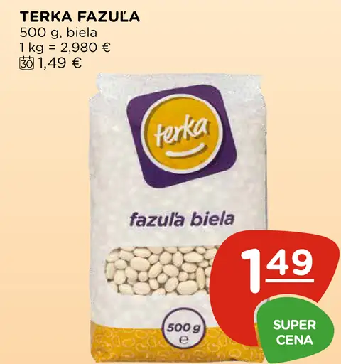 Terka biela fazuľa