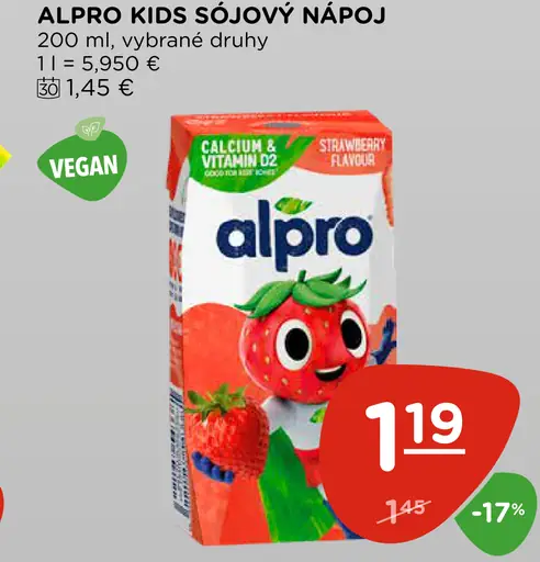 Alpro Kids sójový nápoj