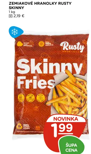 Rusty Skinny Fries zemiakové hranolky