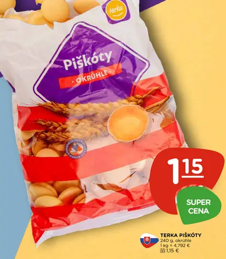 Terka piškóty okrúhle