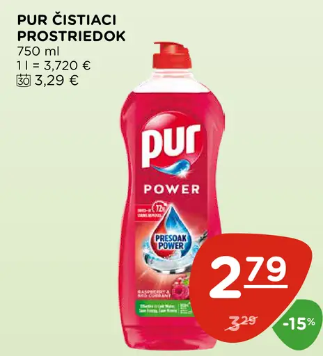 Pur Power čistiaci prostriedok na riad
