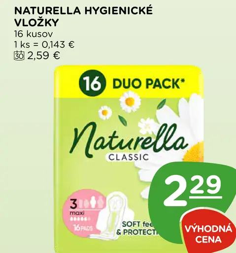 Naturella Classic hygienické vložky