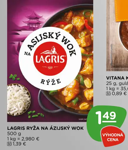 Lagris ryža na ázijský wok