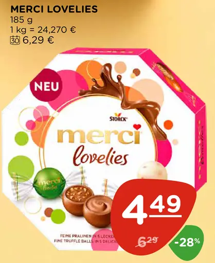 Merci Lovelies pralinky