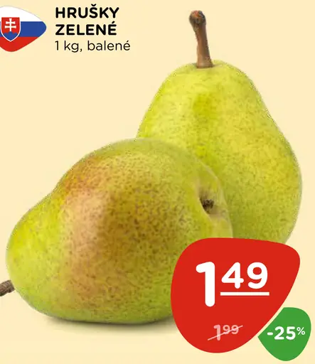 Hrušky zelené