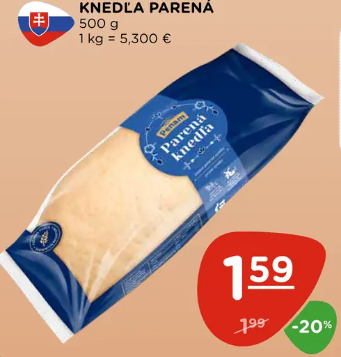 Knedľa parená