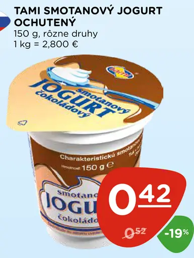 Tami smotanový jogurt ochutený