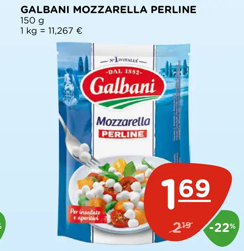 Galbani mozzarella Perline