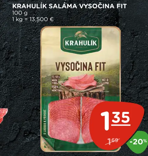 Krahulík saláma Vysočina Fit