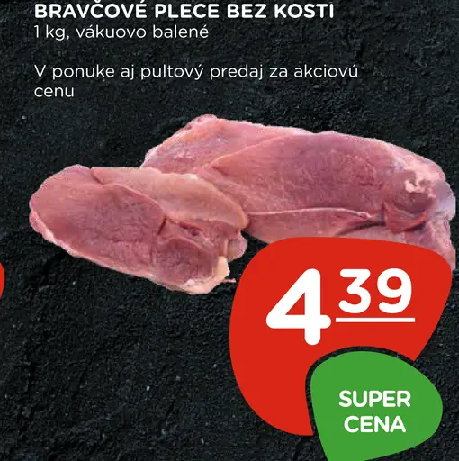 Bravčové plece bez kosti