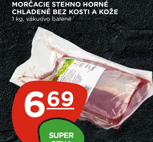 Morčacie stehno horné bez kosti a kože chladené balené