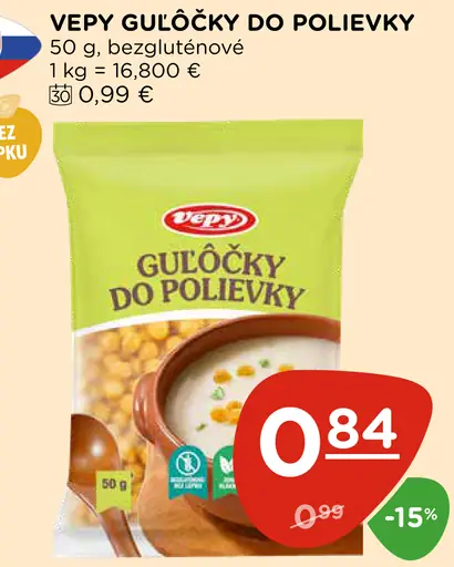 Vepi Gulôčky do polievky