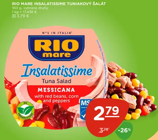 Rio Mare Insalatissime Tuniakový šalát Mexico