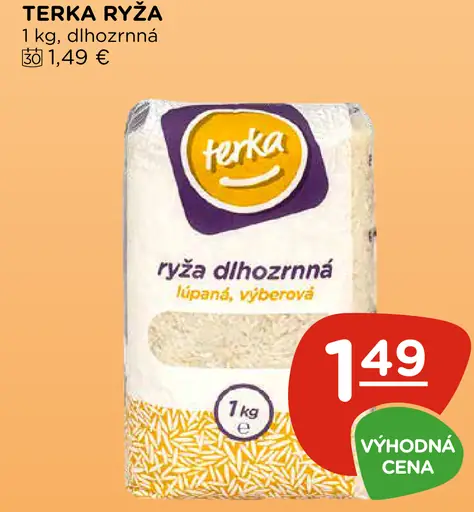 Terka ryža guľatozrnná lúpana výberová