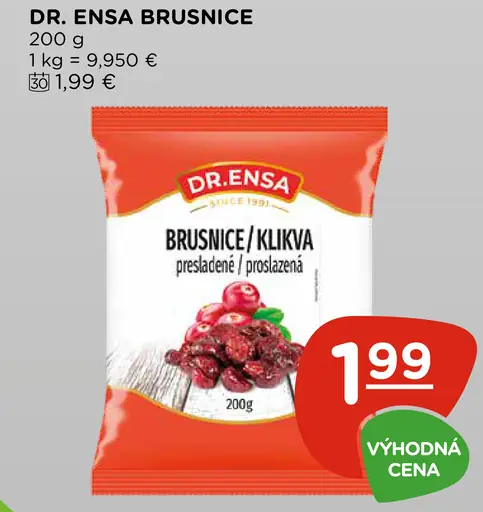 Dr. Ensa brusnice presladené / polosladené