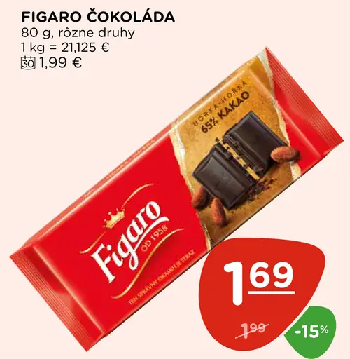 Figaro čokoláda 2 druhy