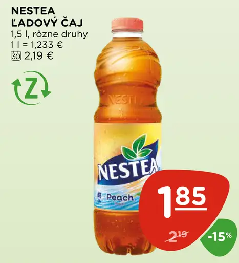 Nestea Ľadový čaj s príchuťou broskyne
