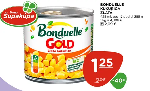 Bonduelle Gold Zlatá kukurica