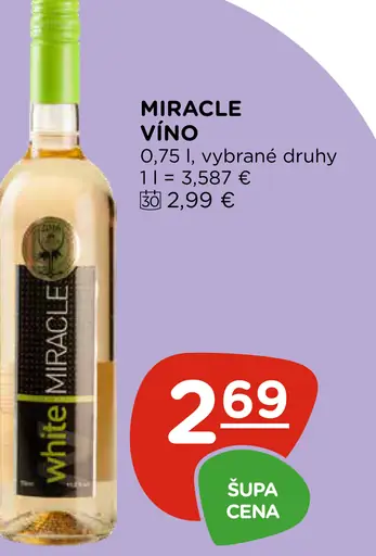 Miracle víno bílé