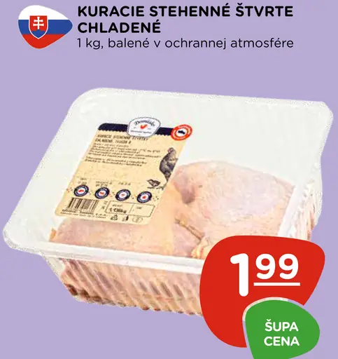 Kuracie stehenné štvrte chladené