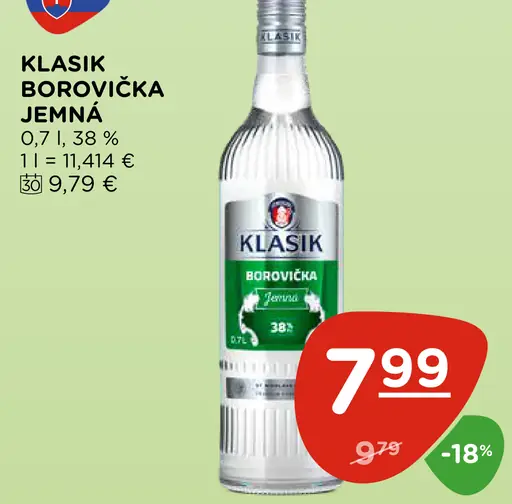 Klasik Borovička Jemná