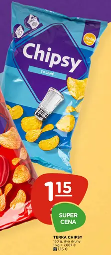 Terka Chipsy solené