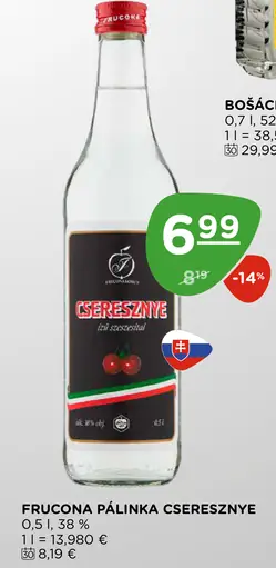 Frucona Pálinka Cseresznye