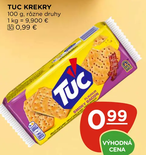 Tuc krekry rôzne druhy