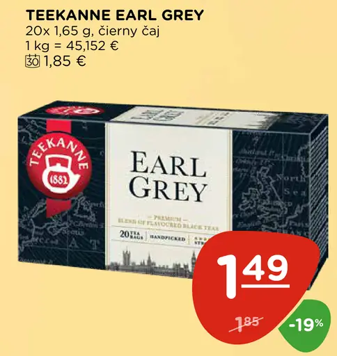 Teekanne Earl Grey čierny čaj