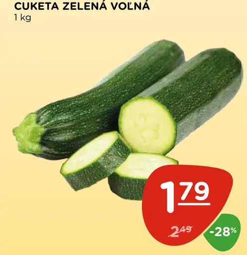 Cuketa zelená voľná