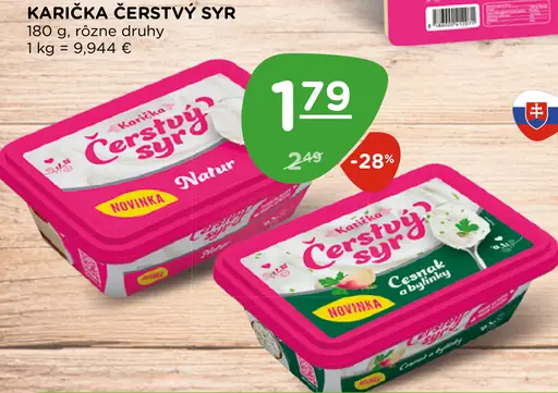 Karička čerstvý syr natur