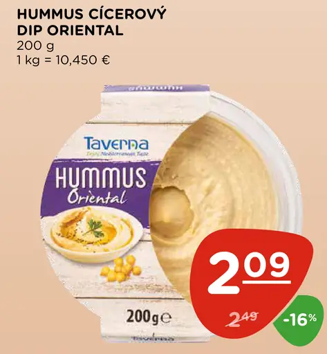 Taverna hummus cícerový dip oriental