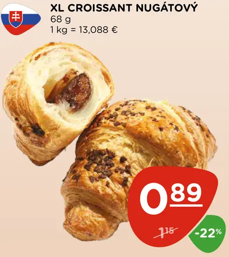 XL Croissant Nugátový