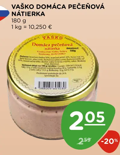 Vaško Domáca pečeňová nátierka
