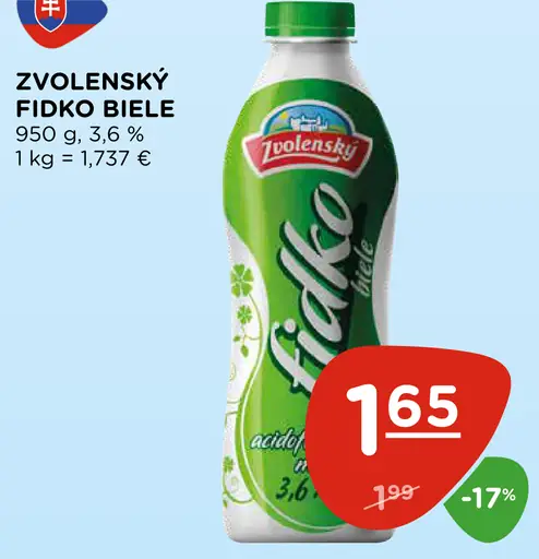 Zvolenský Fidko biele 3,6 %