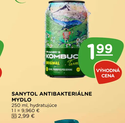 Sanytol antibakteriálne hydratačné mydlo