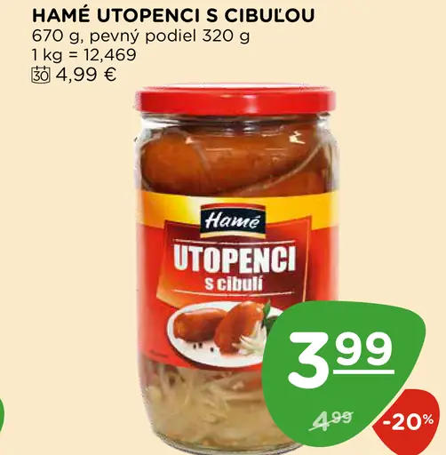 Hamé Utopenci s cibuľou