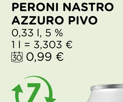 Peroni Nastro Azzurro svetlé pivo