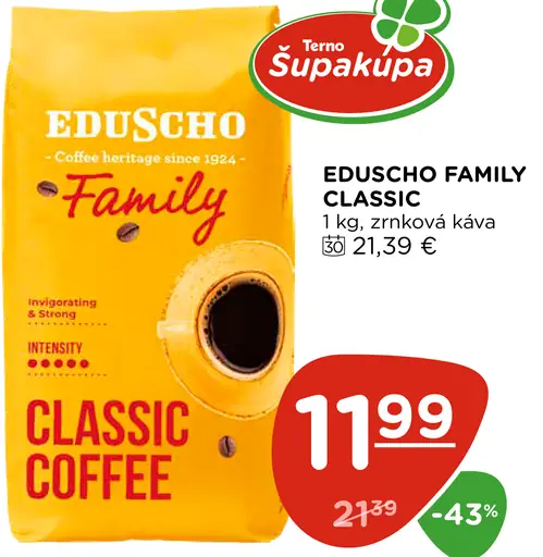 Eduscho zrnková káva Classic