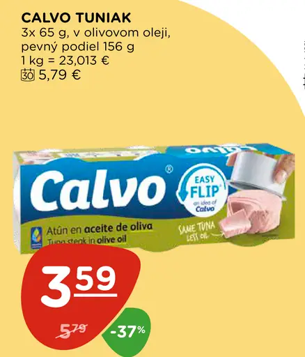 Calvo tuniak v olivovom oleji