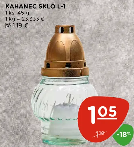 Kahanec sklo L-1