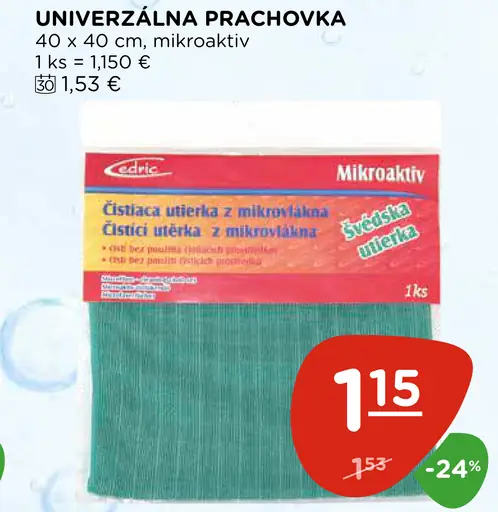 Cedric univerzálna prachovka Mikroaktiv, 40 × 40 cm