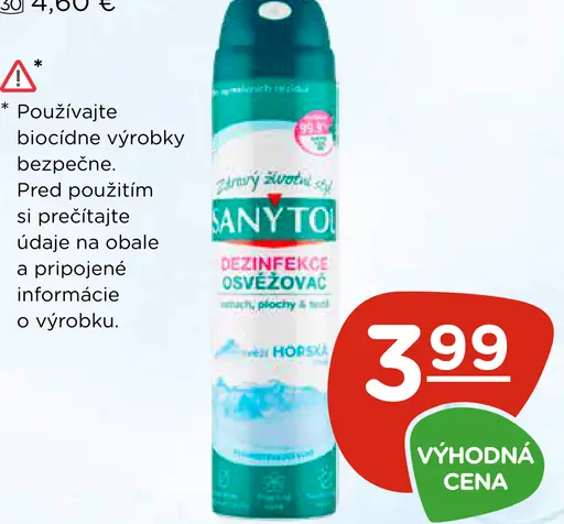 Sanytol dezinfekčný osviežovač vzduchu