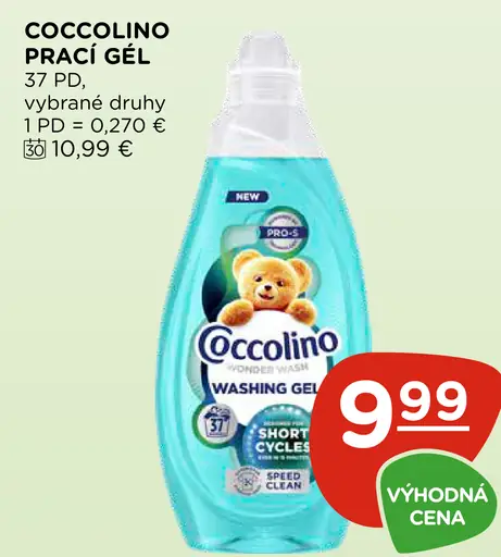 Coccolino prací gél 3 druhy
